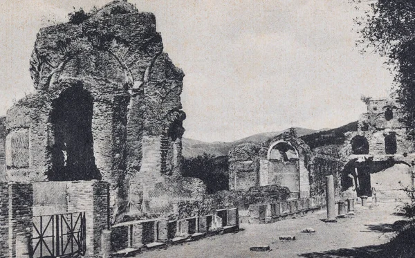 Tivoli Olaszország 1950 Június Tivoli Villa Adriana Piazza Oro 1950 — Stock Fotó