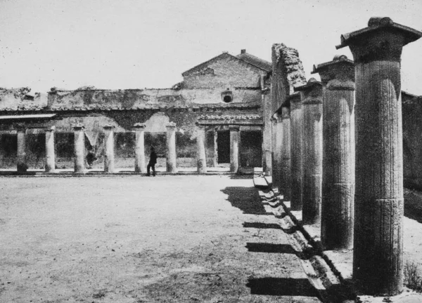 Pompei Italien Juni 1950 Pompeji Ruinen Der Römer Die Bäder — Stockfoto