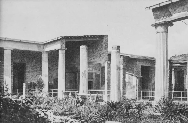 Pompei Italy June 1950 Pompeii Будинок Двадцятих Ятдесятих — стокове фото