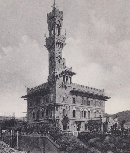イタリアのジェノヴァ1950年4月 1950年代のジェノヴァ マッケンジー城 — ストック写真