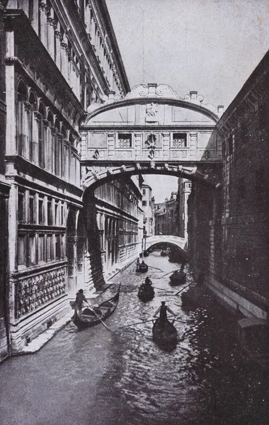Venezia Italy May 1950 Venice Bridge Sighs 1950S — Stok Foto