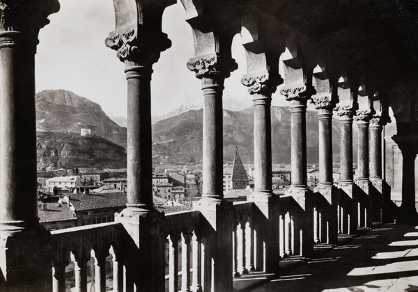 Trento Itália Maio 1950 Castelo Trento Buonconsiglio Década 1950 — Fotografia de Stock