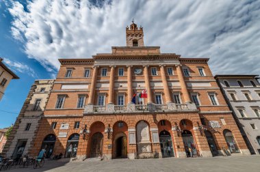 foligno, İtalya 22 Mayıs 2021: foligno cumhuriyetin karesinde komün