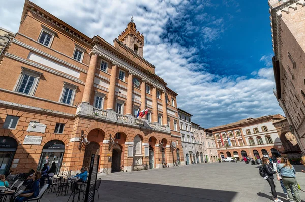 Foligno Italien Mai 2021 Kommune Auf Dem Platz Der Republik — Stockfoto