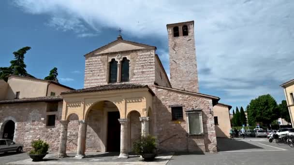 Foligno Italien Mai 2021 Foligno Church Santa Maria Infraportas Stadtzentrum — Stockvideo