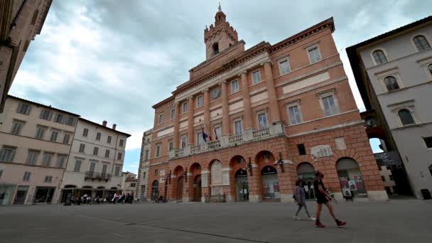 Foligno Olaszország Május 2021 Négyzet Köztársaság Központjában Foligno — Stock videók