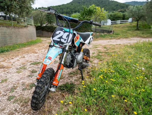 Terni Ιταλία Ιούνιος 2021 Mini Motocross Για Παιδιά Ενήλικες Για — Φωτογραφία Αρχείου