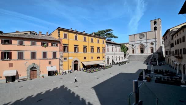 Todi Italië Juni 2021 Todi Piazza Del Popolo Het Centrum — Stockvideo