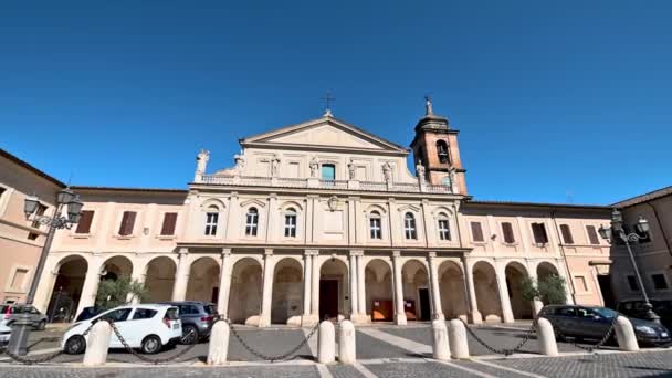 Cathedral of the church of terni in the historic part of the city — Stockvideo