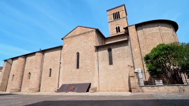Biserica San Francesco Terni Pătrat San Francesco Centrul Orașului — Videoclip de stoc