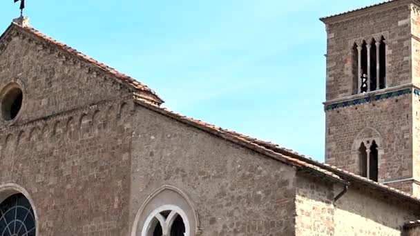 Kerk San Francesco Terni Plein Van San Francesco Het Centrum — Stockvideo