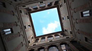 municipality of terni part of the interior of the building all in stone called Spada