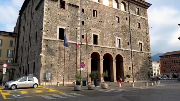 Terni Itália 2021 Palazzo Spada Comune Terni City Center — Vídeo de Stock