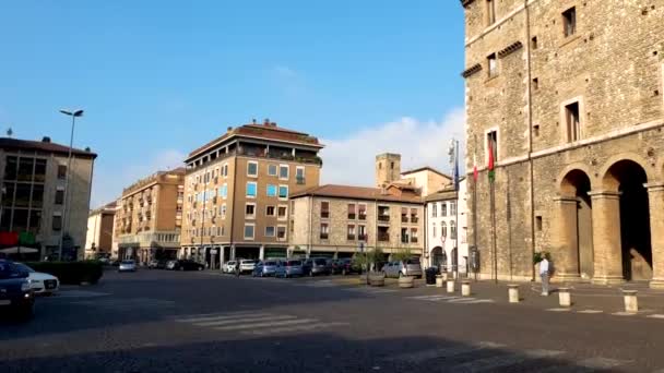 Terni Июня 2021 Palazzo Spada Comune Terni Центре Города — стоковое видео