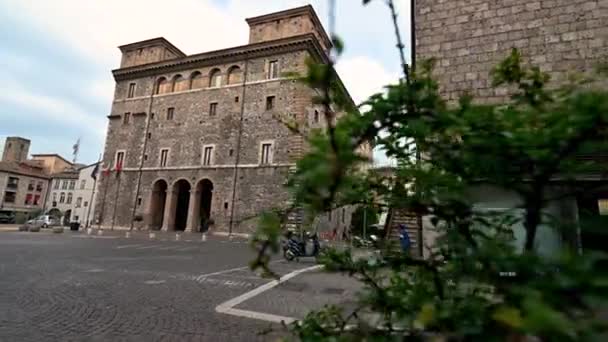 Terni Itália 2021 Palazzo Spada Comune Terni City Center — Vídeo de Stock