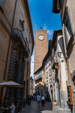 orvieto,italy june 18 2020:course covoure in the center of orvieto