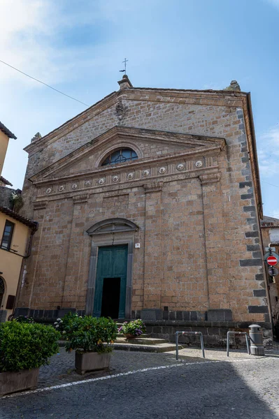 Orvieto Giugno 2020 Chiesa Sant Angelo Nel Centro Orvieto — Foto Stock