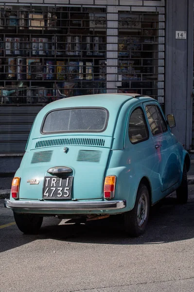 Terni Itália Junho 2021 Fiat Vintage 500 Anos Atrás Gasolina — Fotografia de Stock