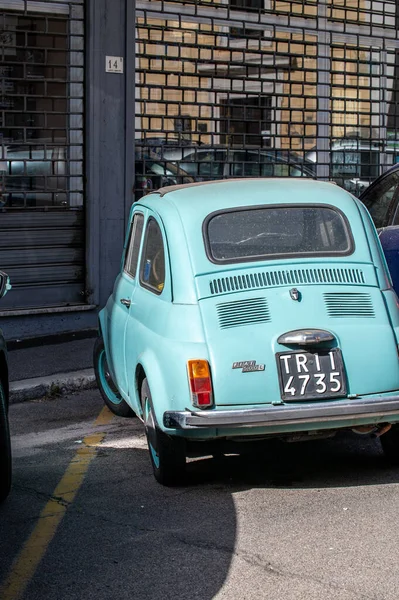 Terni Italien Juni 2021 Jahrgang Fiat 500 Von Vor Jahren — Stockfoto