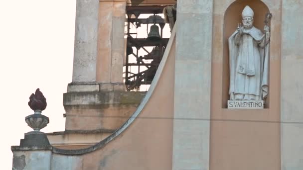 Сан-Валентино, покровитель церкви Терни — стоковое видео