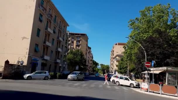 Terni dalmatia plein in het centrum van de stad — Stockvideo