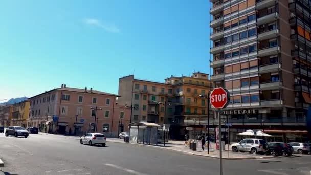 Terni placu Valnerina w centrum miasta — Wideo stockowe