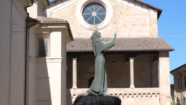 Кафедральный собор Санта-Мария в Риети — стоковое видео