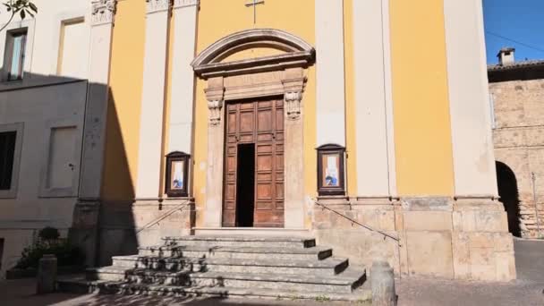 San Rufo 'nun Rieti Kilisesi — Stok video