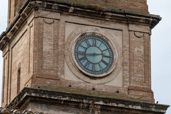 Particolare Della Cattedrale Terni Campanile Con Orologio — Foto Stock