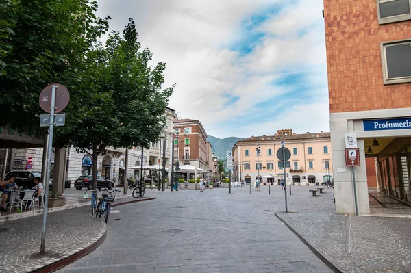 Terni Italy Juli 2021 Piazza Europa Terni Stadens Centrum — Stockfoto