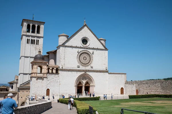 Assisi Itália Julho 2021 Igreja San Francesco Assisi Sua Enorme — Fotografia de Stock
