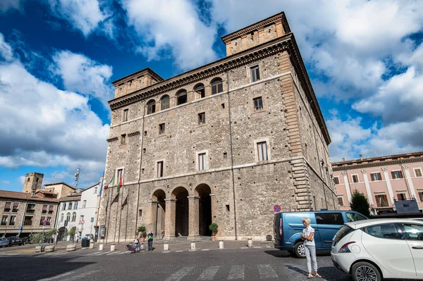 Терни Италия Июля 2021 Муниципалитет Терни Называется Палаццо Меч Площади — стоковое фото