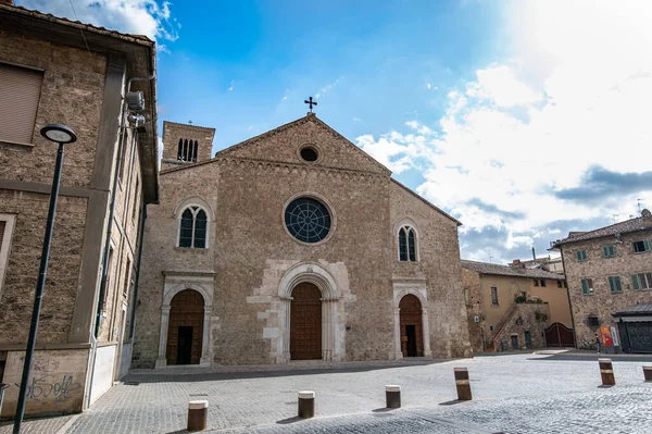 Terni Italië Juli 2021 Kerk Van San Francesco Het Plein — Stockfoto