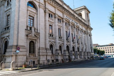 Terni, İtalya 20 Temmuz 2021: Cornelio Tacito Meydanı Terni ili