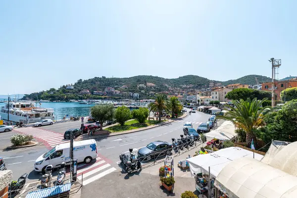 Porto Santo Stefano Itália 2021 Paisagem Porto Santo Stefano Vista — Fotografia de Stock