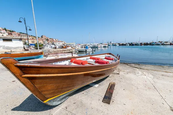 Barco Madera Lolo Porto Santo Stefano Verano — Foto de Stock