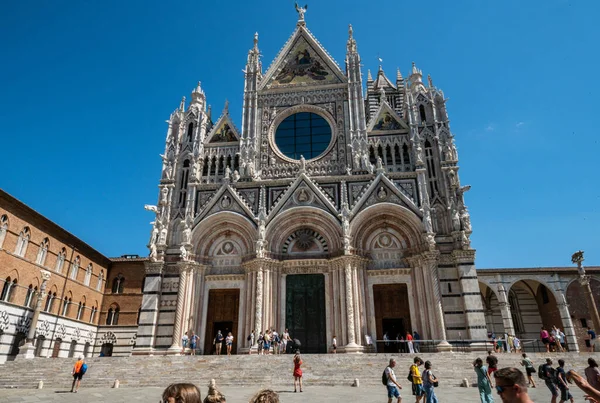 Siena Italy Augell07 2021 Siena City Cathedral Square Duomo — 스톡 사진