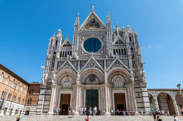 Siena Italy Augell07 2021 Siena City Cathedral Square Duomo — 스톡 사진