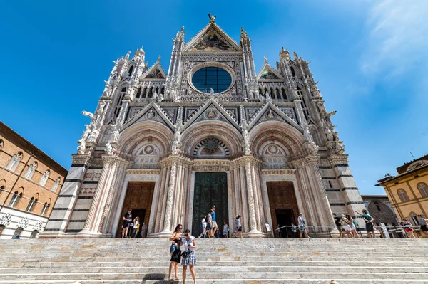 Siena Italy Augell07 2021 Siena City Cathedral Square Duomo — 스톡 사진