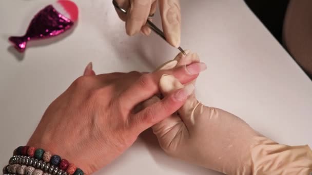 손가락의 주름을 청소하는 일 — 비디오
