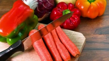 çeşitli renkli sebzelerin bileşimi