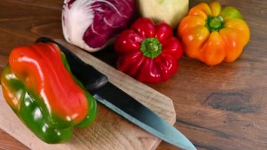 çeşitli renkli sebzelerin bileşimi