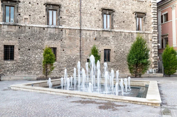 New Restored Fountain Piazza Europa Town Hall — Stock Photo, Image