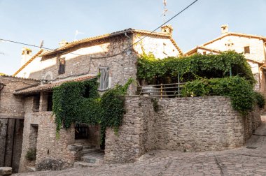 Binaları ve ara sokaklar arasındaki kırsal sokakları macerino 'nun köyü.