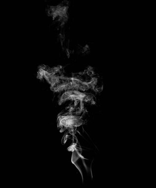 dumanı siyah arkaplanda