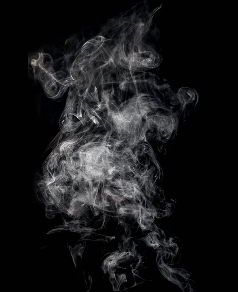 Humo Sobre Fondo Negro — Foto de Stock