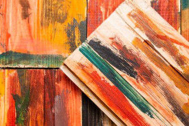 Boyalı renkli ahşap arkaplan