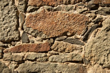 arkaplan olarak eski taş duvar