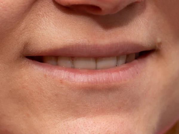 Female Thin Lips Background — Stock Photo, Image