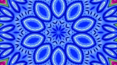 Parlayan güzel soyut bir kaleydoskop, arkaplan için yeşil rengin ince hareketlerini düzenleyen parlak bir ışık.